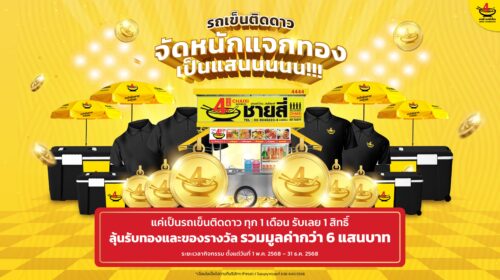“ชายสี่ คอร์ปอเรชั่น” จับรางวัลแจกจริงกับ “แฟรนไชส์ชายสี่บะหมี่เกี๊ยว” มอบโชคใหญ่ผ่านแคมเปญ “รถเข็นติดดาวจัดหนักแจกทองเป็นแสนนนนน!!!” ลุ้นรางวัลตลอดแคมเปญกว่า 600,000 บาท